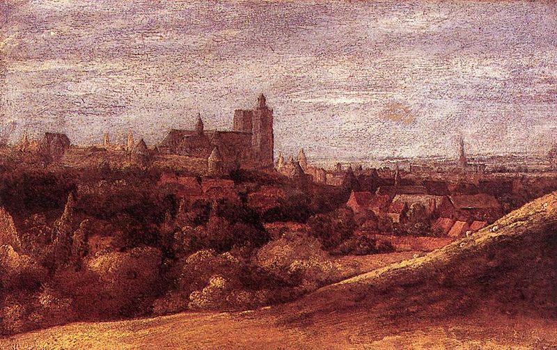 View of Brussels from the North-East, Hercules Seghers